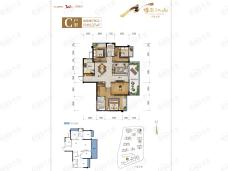 世茂金科·博翠江山C户型户型图